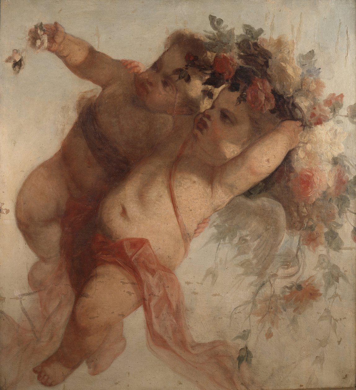 Szerelmes zenész, az Eldorádó díszítésének töredéke Adolphe Monticelli festménye (1824-1886) Mérete 100x90 cm Musee Grobet-Labadie alkotó: Adolphe Joseph Thomas Monticelli