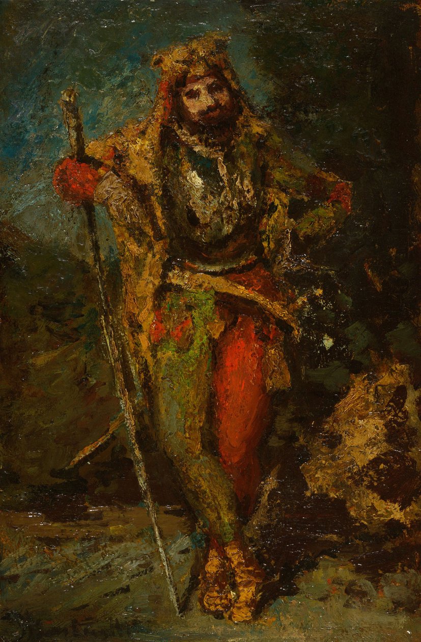 Mefisztó a Faust című operából alkotó: Adolphe Joseph Thomas Monticelli