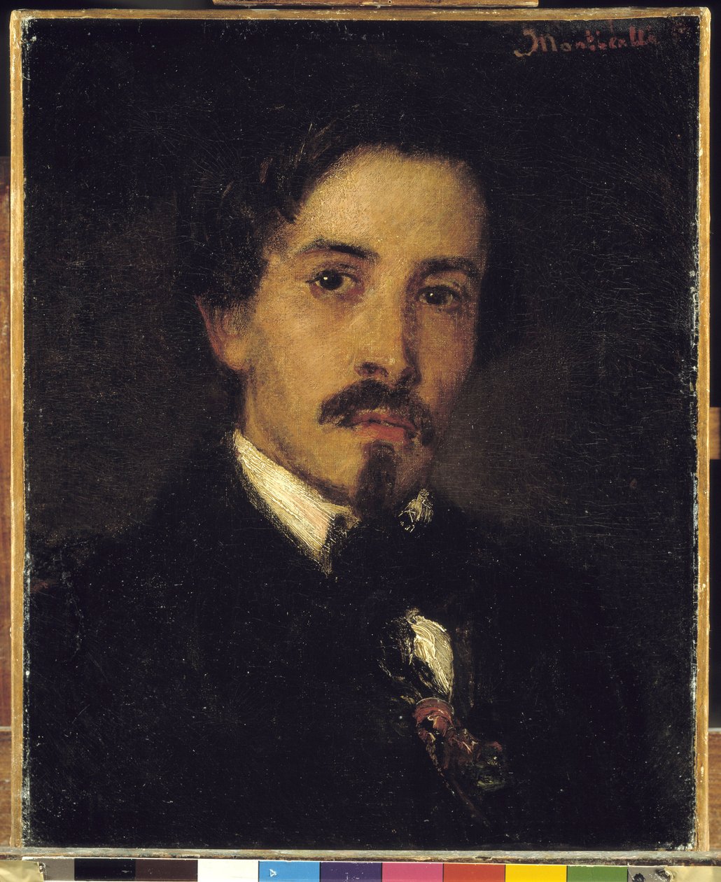 Ferdinánd Viola festő feltételezett portréja, 1859 (olaj, vászon) alkotó: Adolphe Joseph Thomas Monticelli