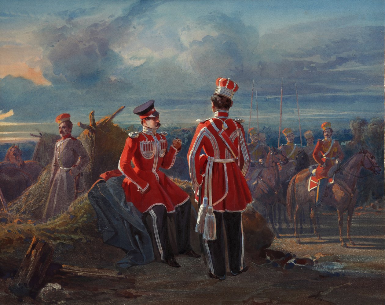 A krími tatár életőrszázad, c. 1850 alkotó: Adolphe Ladurner