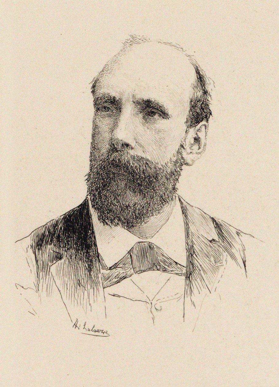 Gaston Salvayre zeneszerző portréja 1847-1916, 1894. alkotó: Adolphe Lalauze