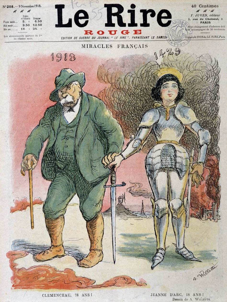 Első világháború (1914-1918): francia csodák, Georges Clemenceau (1841-1929), 1918-ban Victory apja 78 éves, Jeanne D
