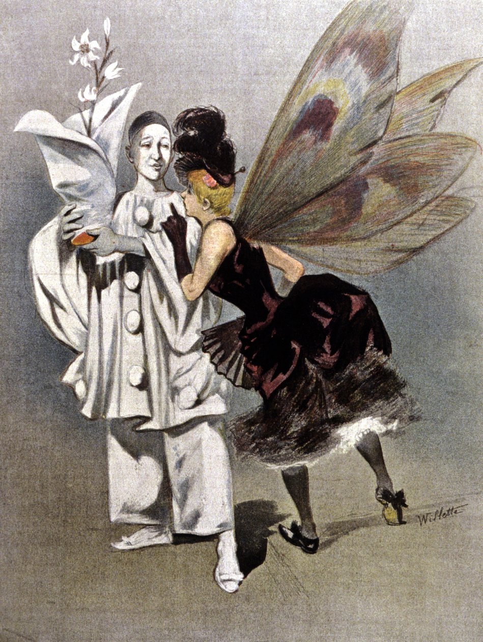 Pierrot és Columbine tündérkeresztanyja alkotó: Adolphe Leon Willette