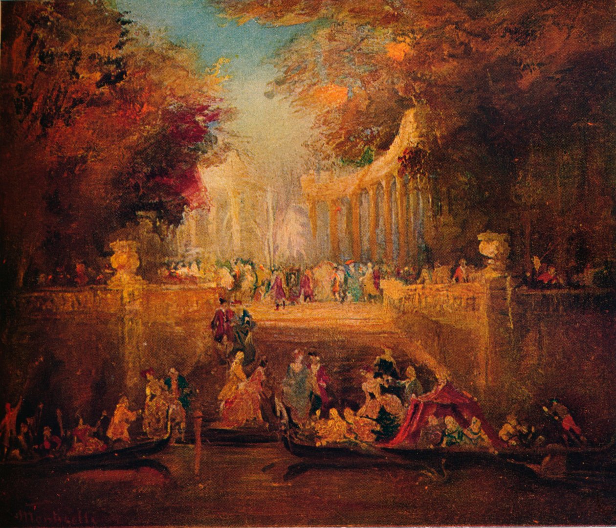 Fete Champetre, c1870 alkotó: Adolphe Joseph Thomas Monticelli