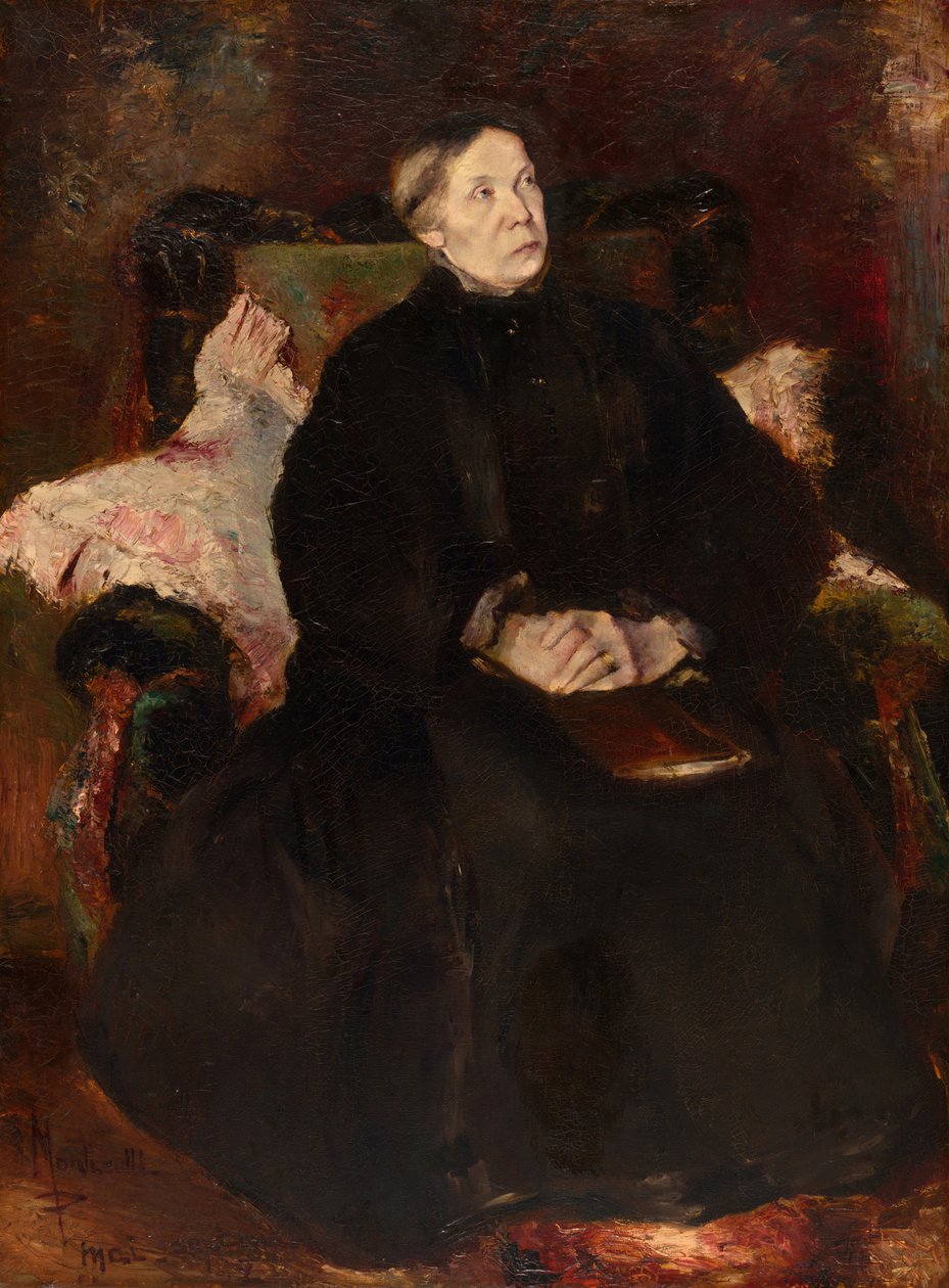 Egy hölgy portréja, 187079. alkotó: Adolphe Monticelli