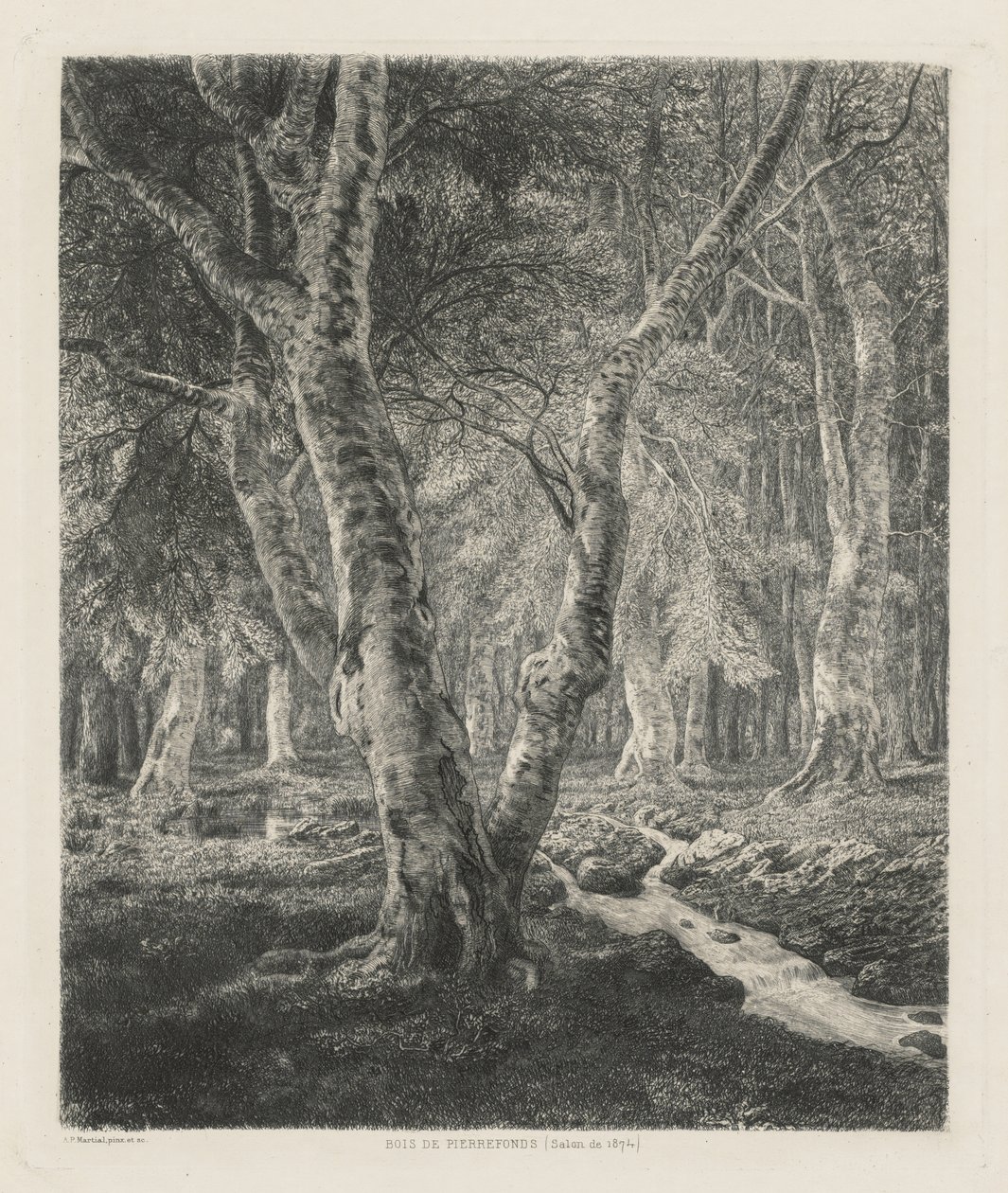 Pierrefonds Woods alkotó: Adolphe Théodore Jules Martial Potémont