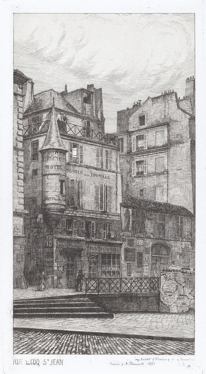 Rue du Coq St. Jean alkotó: Adolphe Théodore Jules Martial Potémont