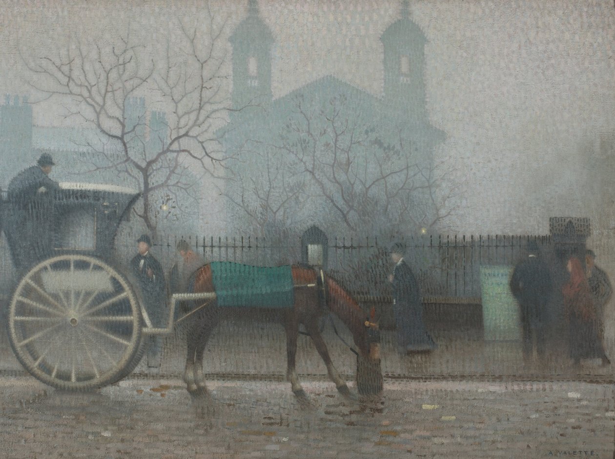 Hansom Cab All Saintsben alkotó: Adolphe Valette