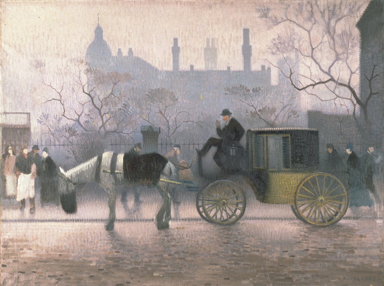 Old Cab, All Saints, Manchester alkotó: Adolphe Valette