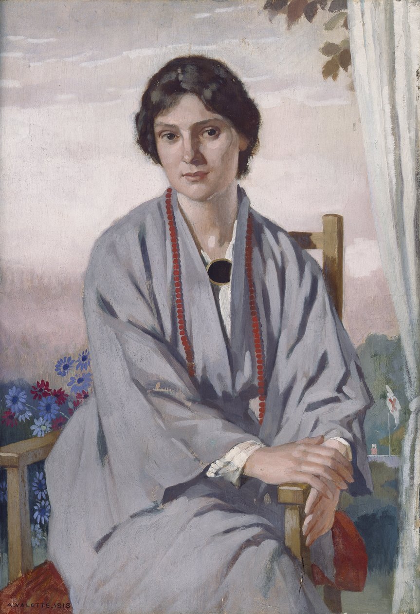 May Aimee Smith portréja alkotó: Adolphe Valette