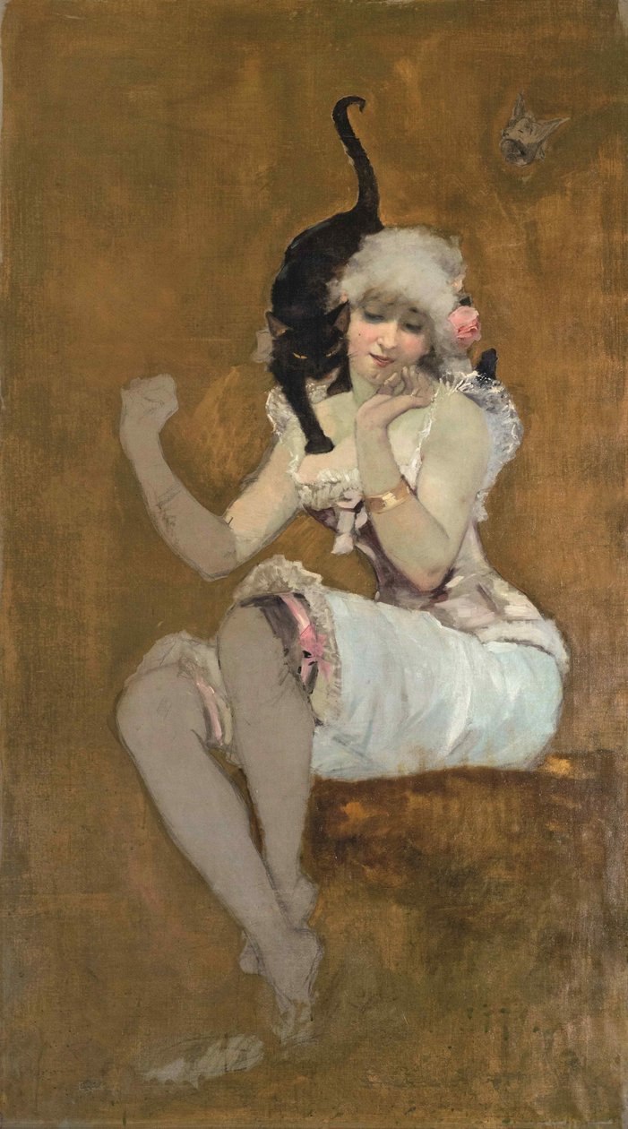 Egy baráti pár, 1881 körül. alkotó: Adolphe Willette
