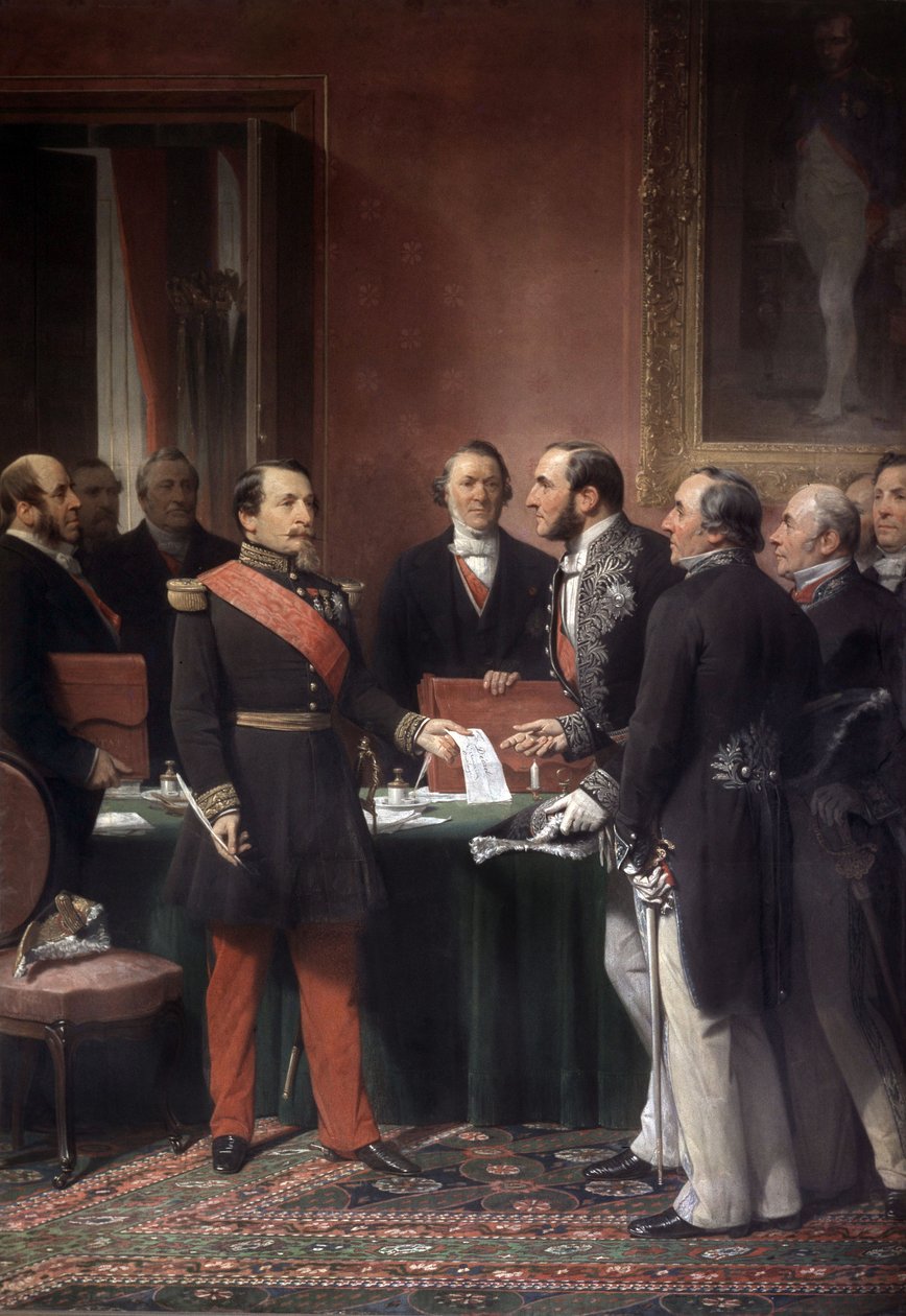 III. Napóleon francia császár 1859 júniusában rendeletet adott Haussmann bárónak a párizsi külvárosi városok annektálásáról alkotó: Adolphe Yvon