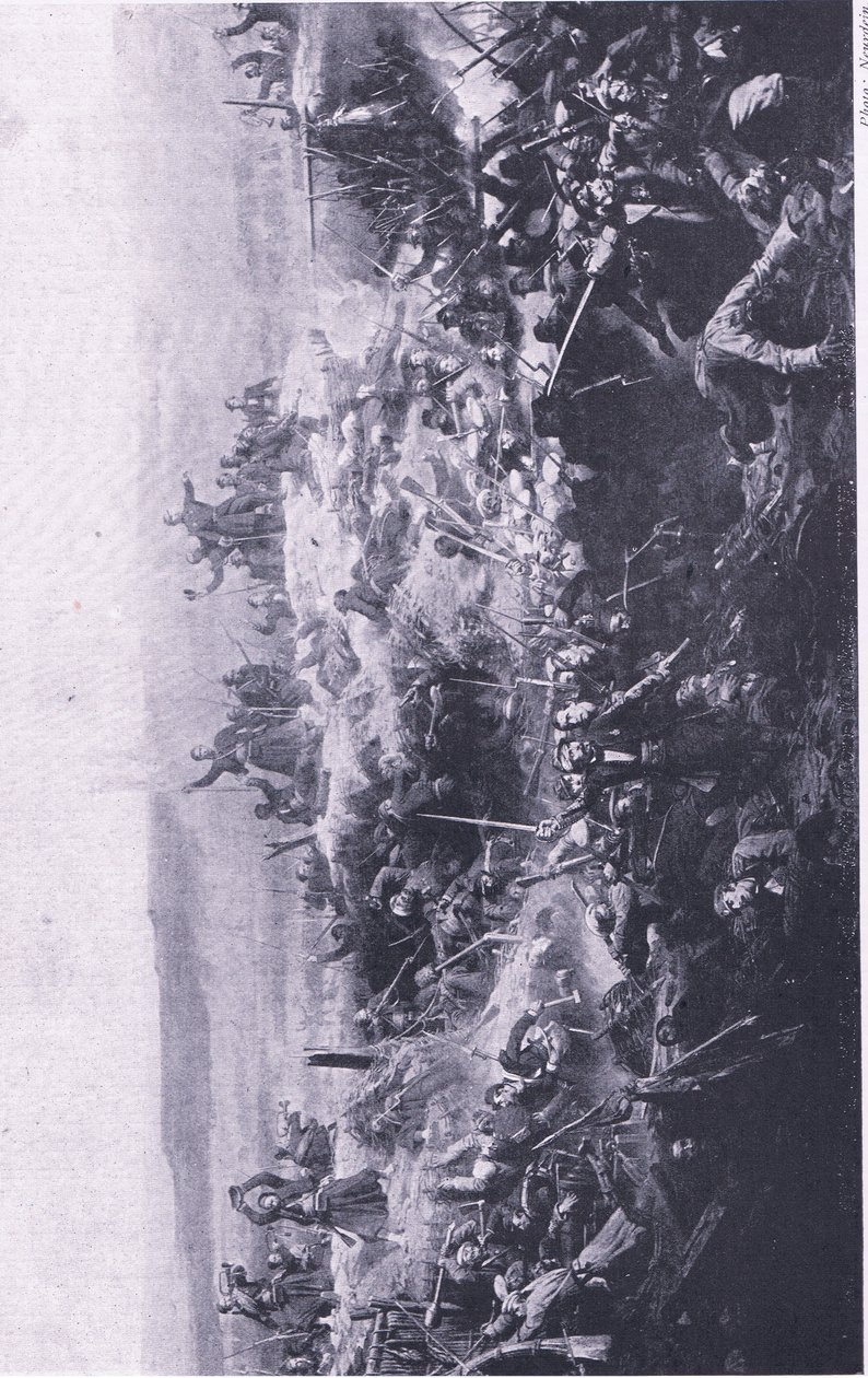 A Malakoff elfoglalása a franciáktól, illusztráció a brit szárazföldi és tengeri csatákból, 1915 alkotó: Adolphe Yvon