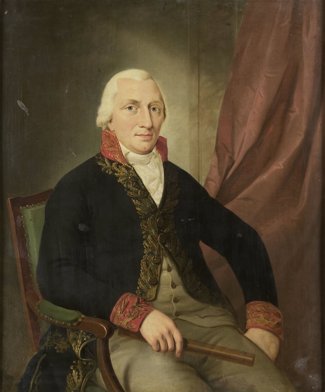 Albertus Henricus Wiese, Holland Kelet-India főkormányzójának portréja alkotó: Adriaan de Lelie (attributed to)