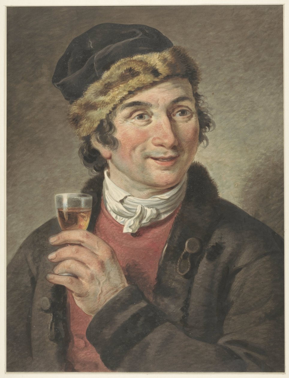 Adriaan de Lelie portréja, kalappal alkotó: Adriaan de Lelie