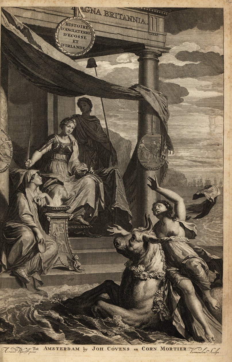 Allegorical frontispiece with Europa, Zeus and Themis alkotó: Adriaan van der (after) Werff