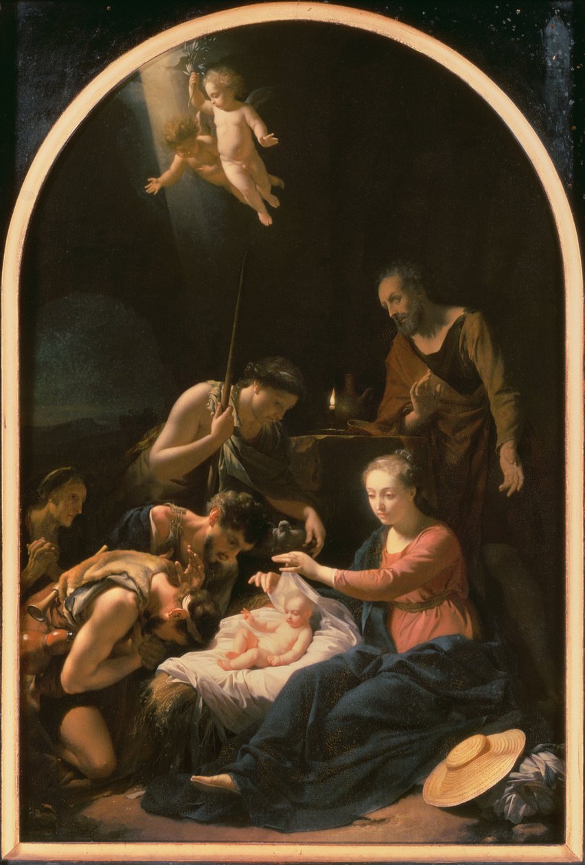 Pásztorok imádása, 1703 alkotó: Adriaan van der Werff
