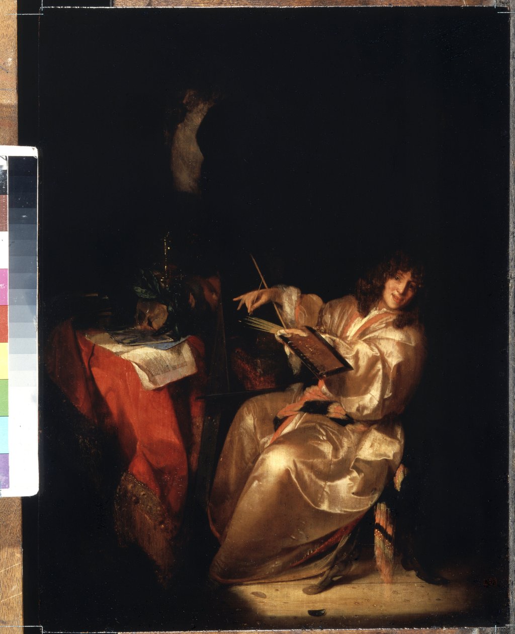 Önarckép. Adriaen van der Werff (1659-1722) festménye. Olaj, fa, 38,5 x 29 cm alkotó: Adriaan van der Werff