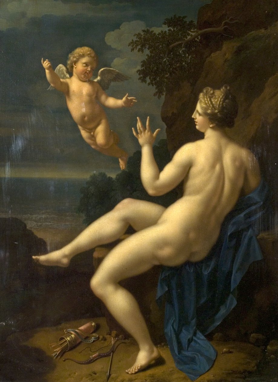 Vénusz és Ámor, 1709 alkotó: Adriaan van der Werff