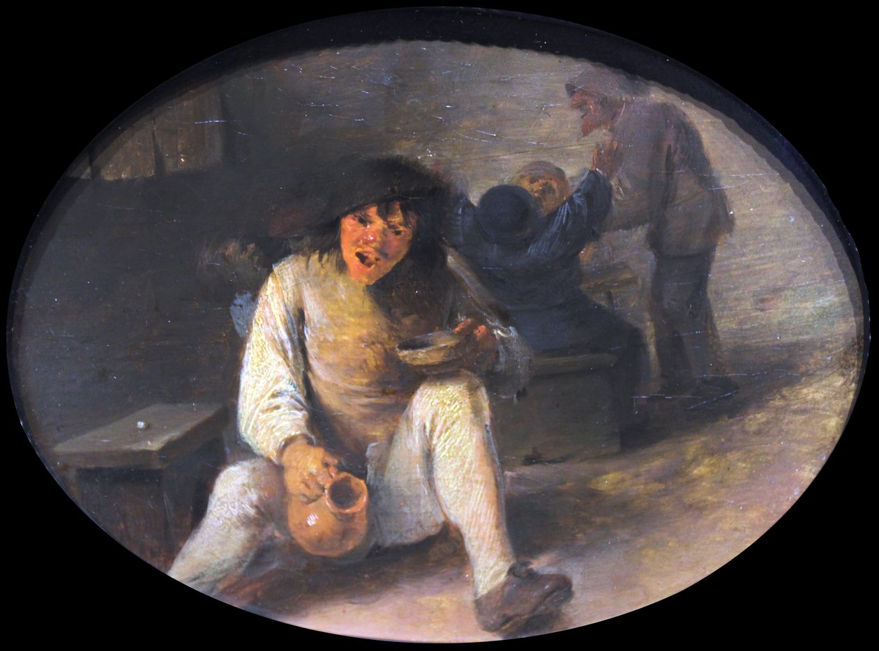 Részeg paraszt alkotó: Adriaen Brouwer
