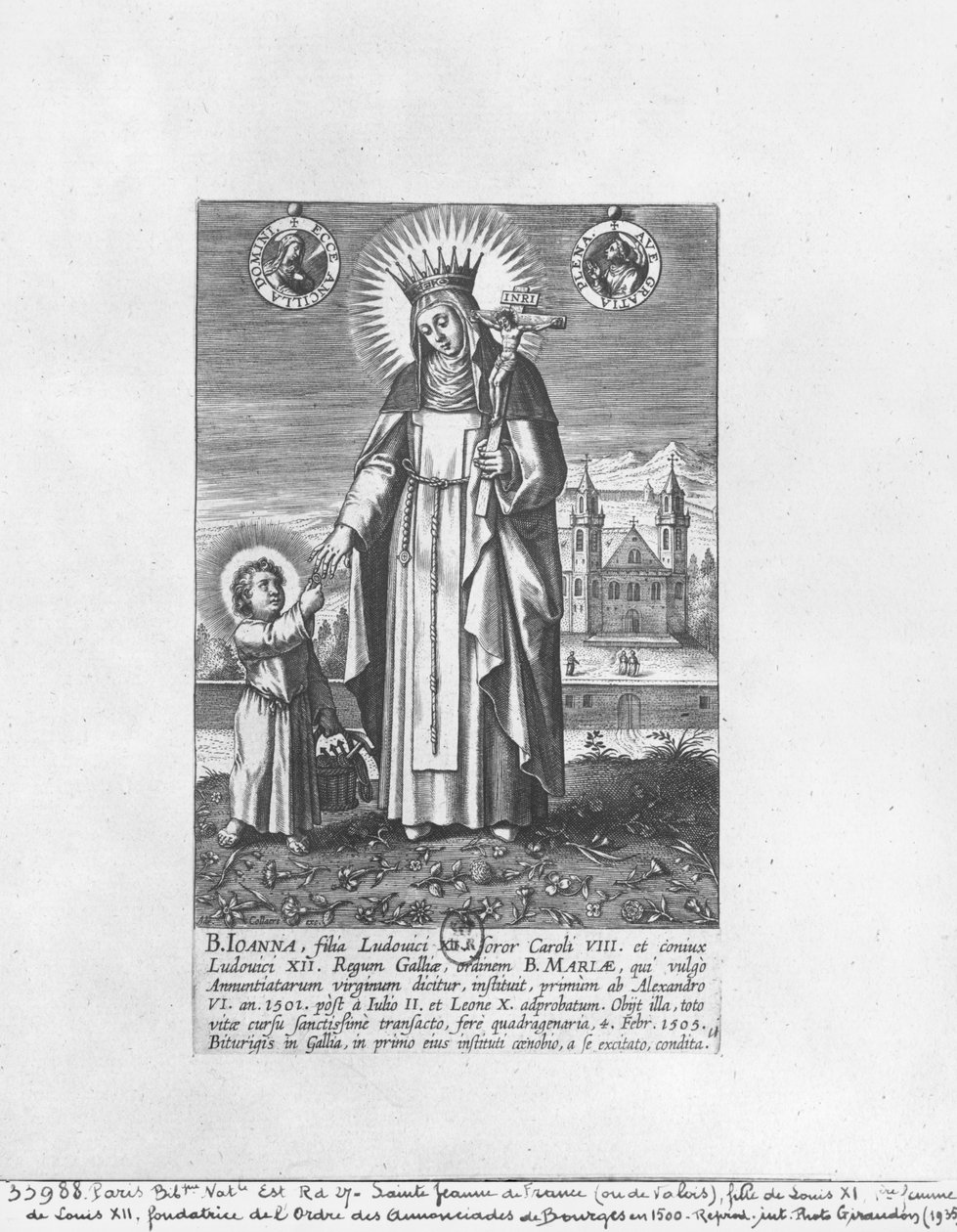 Franciaországi Szent Joanna és Valois (1464-1505) alkotó: Adriaen Collaert