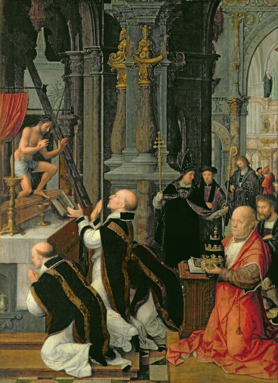 Szent Gergely mise alkotó: Adriaen Isenbrandt or Isenbrant