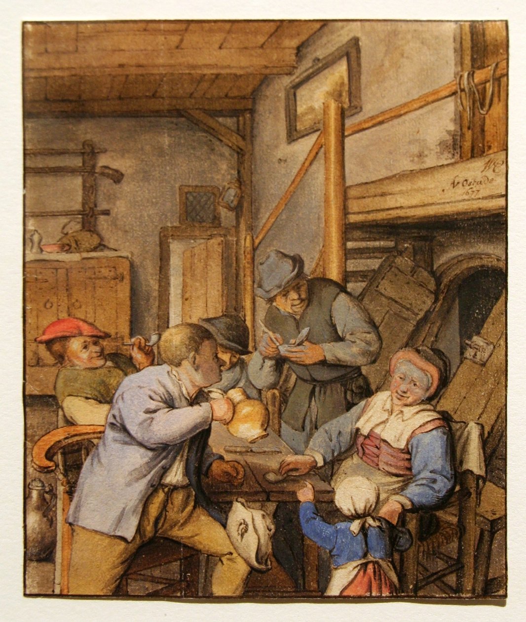 Gazdák egy fogadó asztalánál alkotó: Adriaen Jansz. van Ostade
