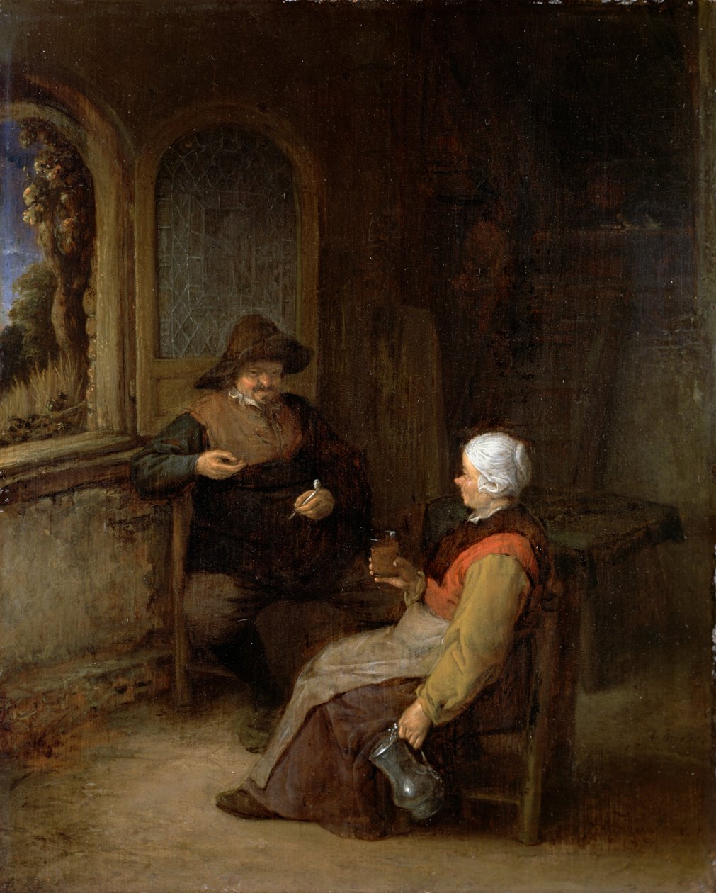 Egy kunyhó belseje alkotó: Adriaen Jansz. van Ostade