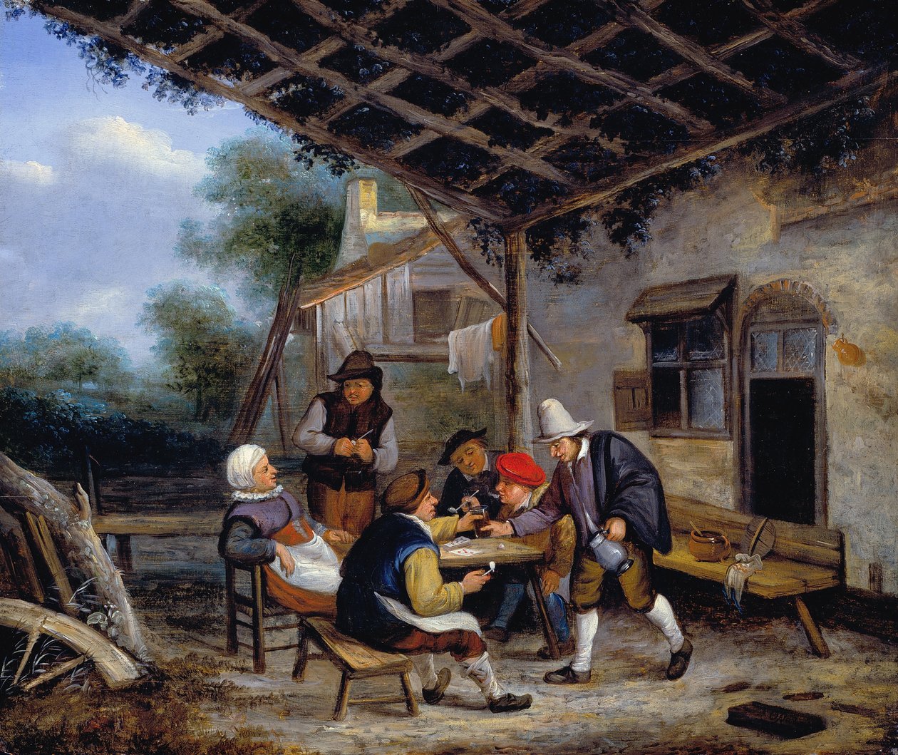 Parasztok isznak alkotó: Adriaen Jansz. van Ostade