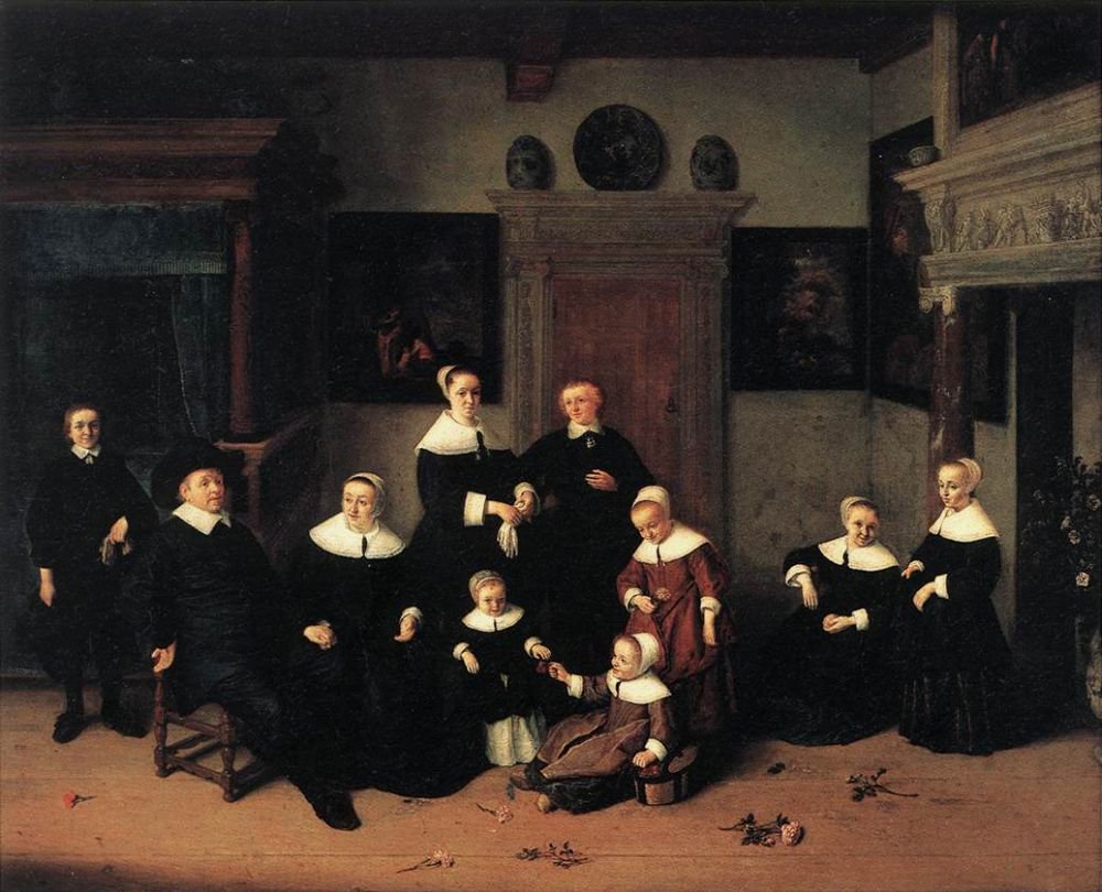 Családi portré alkotó: Adriaen Jansz. van Ostade