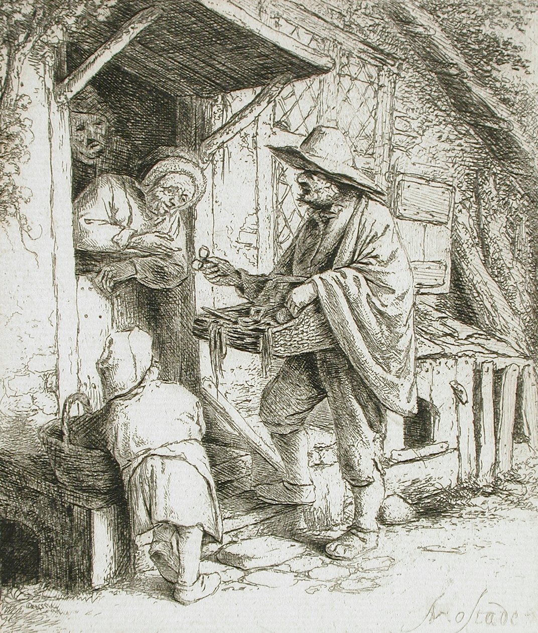 A szemüveg eladó alkotó: Adriaen Jansz. van Ostade