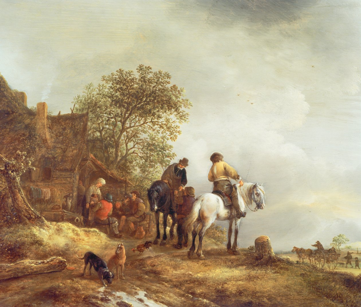 Táj lovasokkal alkotó: Adriaen Jansz. van Ostade