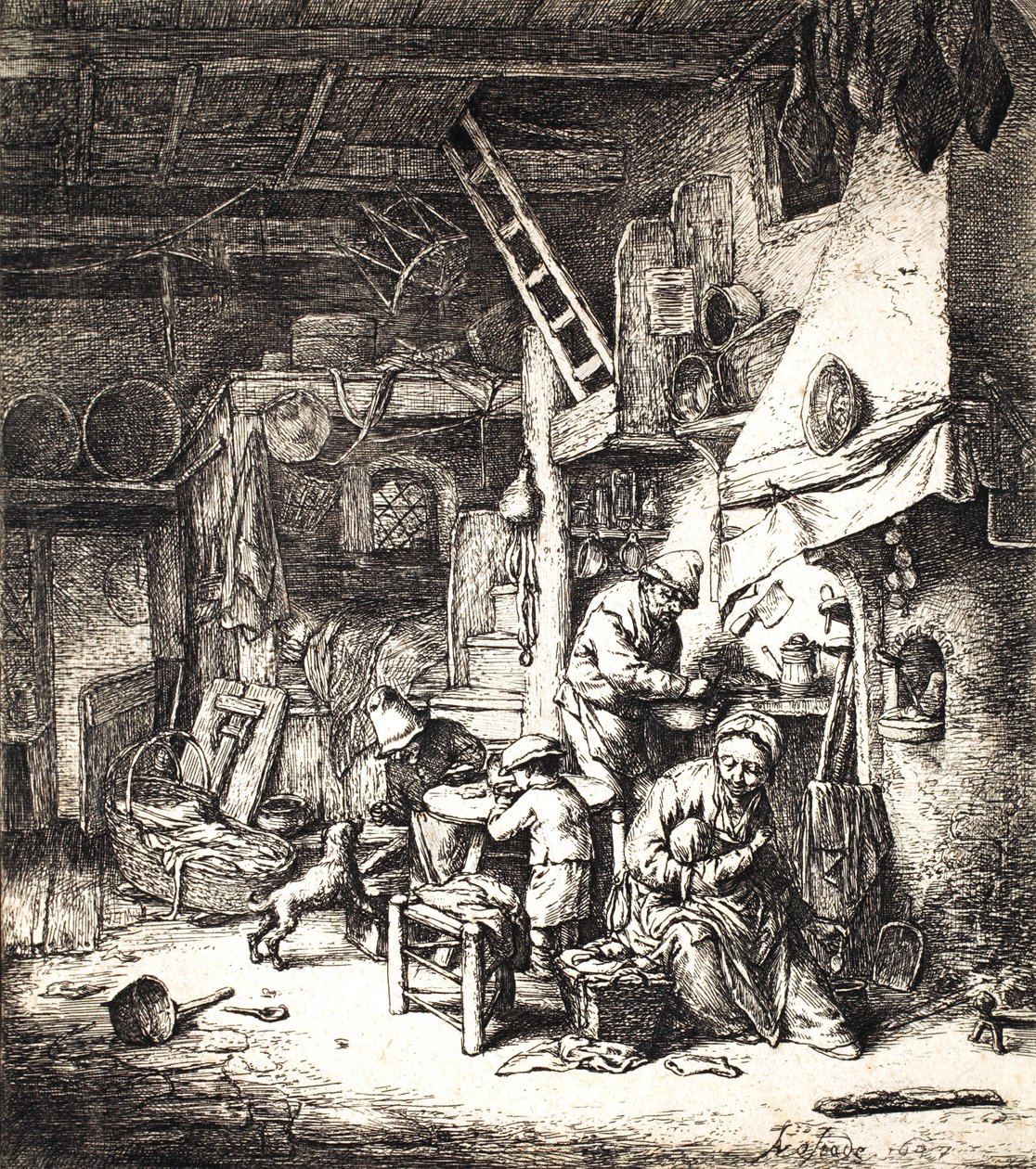 Parasztcsalád, 1647 alkotó: Adriaen Jansz. van Ostade