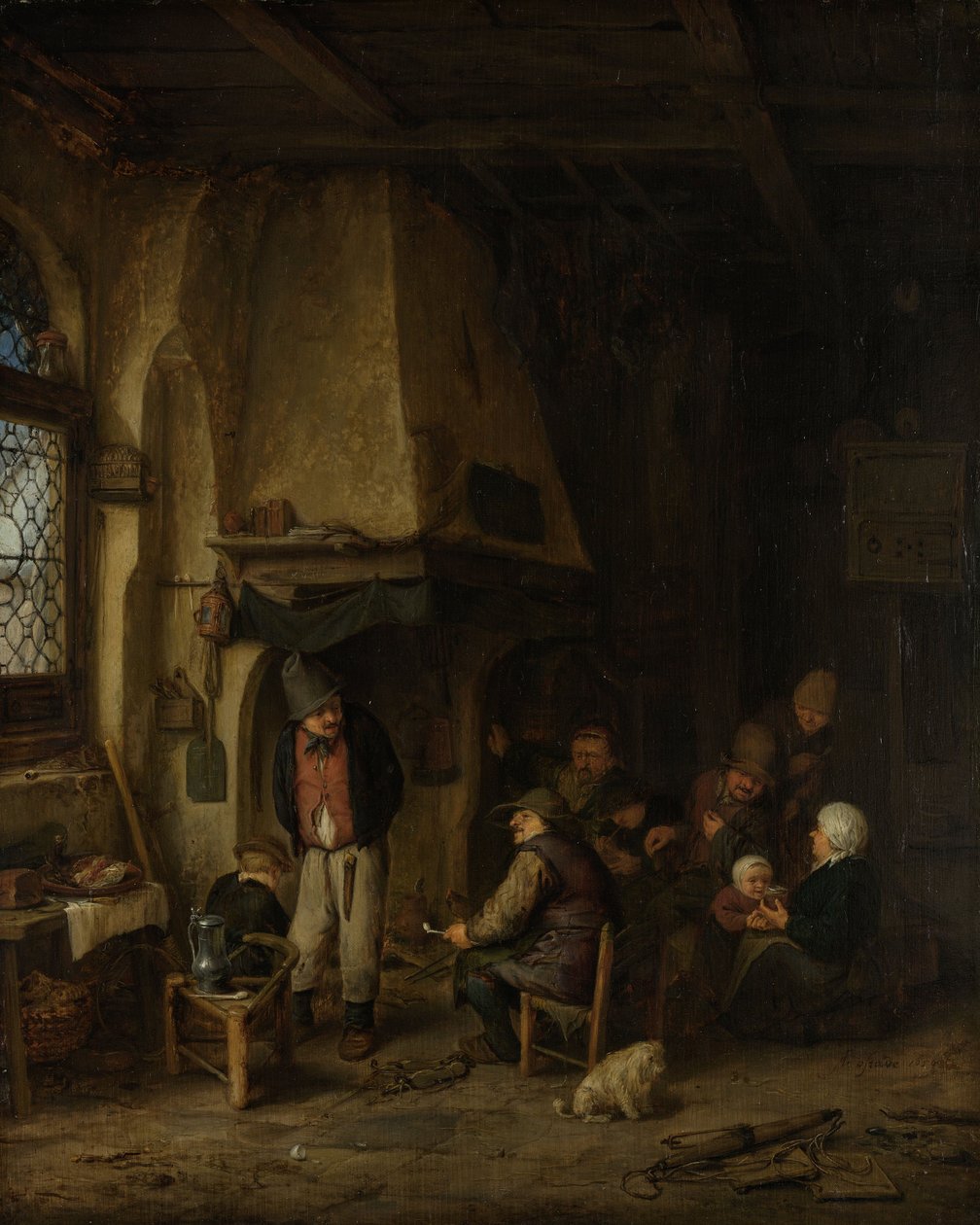 "A korcsolyázók": Parasztok egy belvárosban, 1650 alkotó: Adriaen Jansz. van Ostade