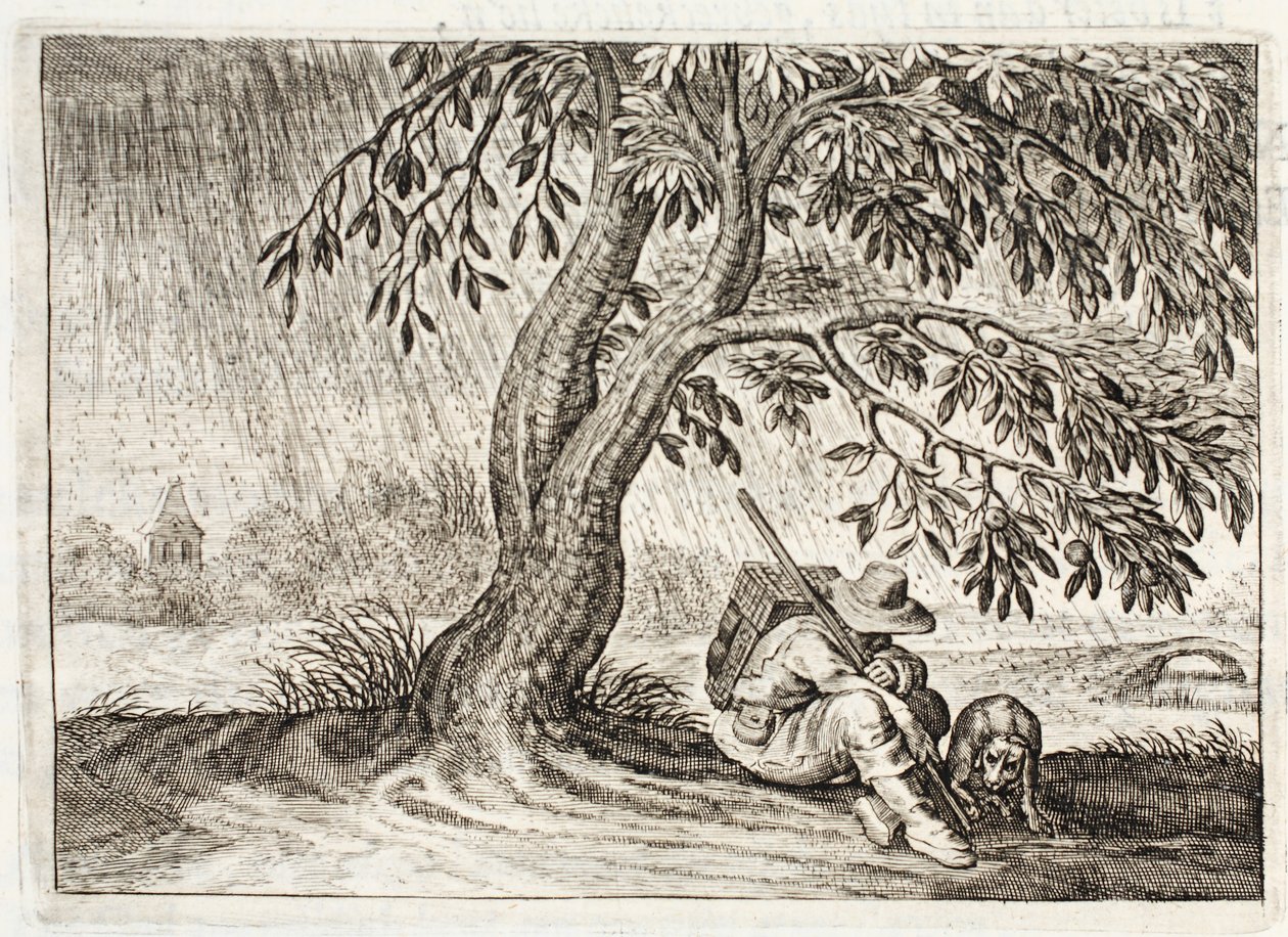 Menedék, illusztráció Johannes de Brune (1589-1658), Jan Jacobs Schipper „Emblemata of Zinne-werk” című művéből, Amszterdam, 1661 alkotó: Adriaen Pietersz van de Venne