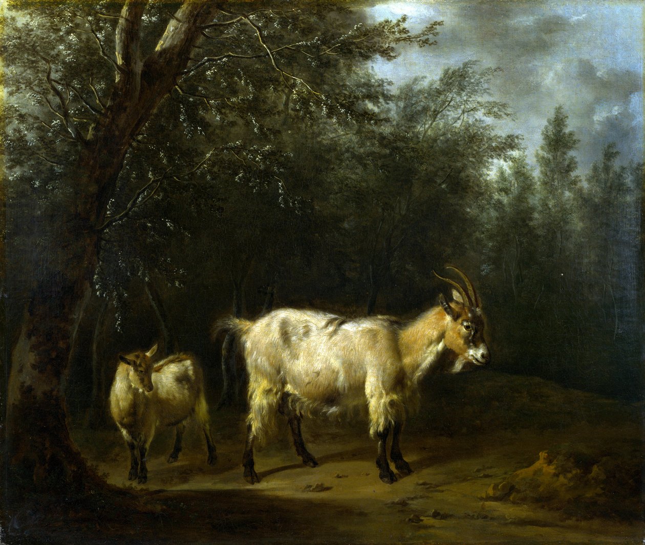 Egy kecske és egy kölyök alkotó: Adriaen van de Velde