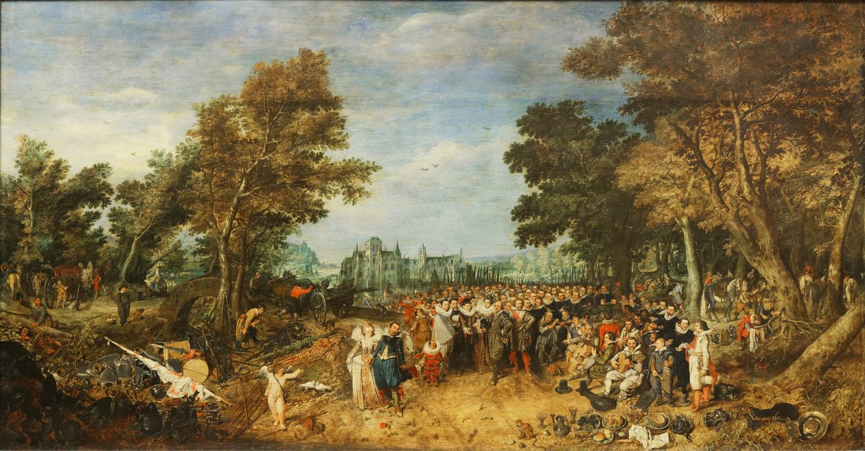 A fegyverszünet allegóriája alkotó: Adriaen van de Venne