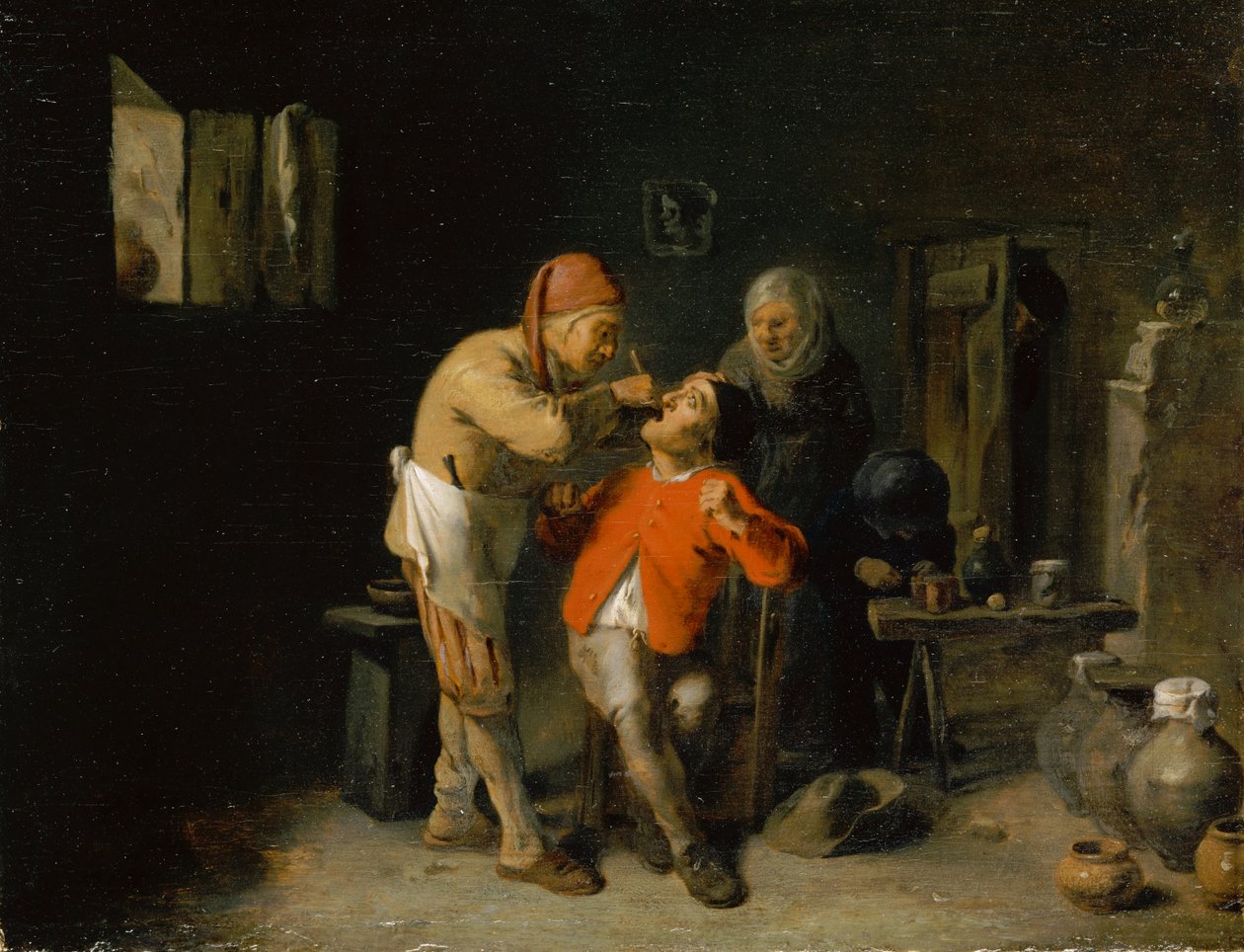 A fogorvosnál alkotó: Adriaen Brouwer