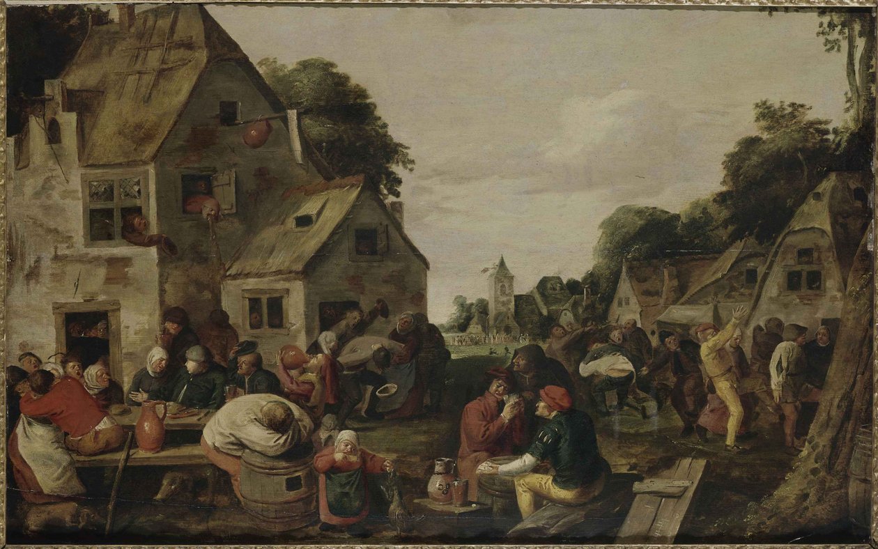 Kermesse. alkotó: Adriaen Brouwer