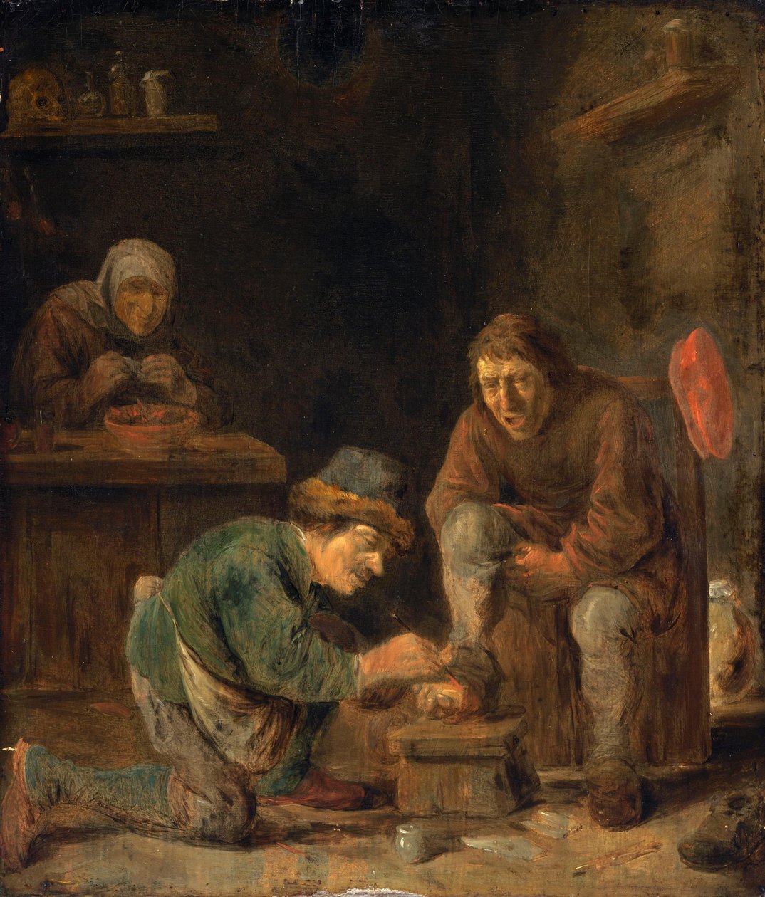 Der Fußarzt alkotó: Adriaen Brouwer