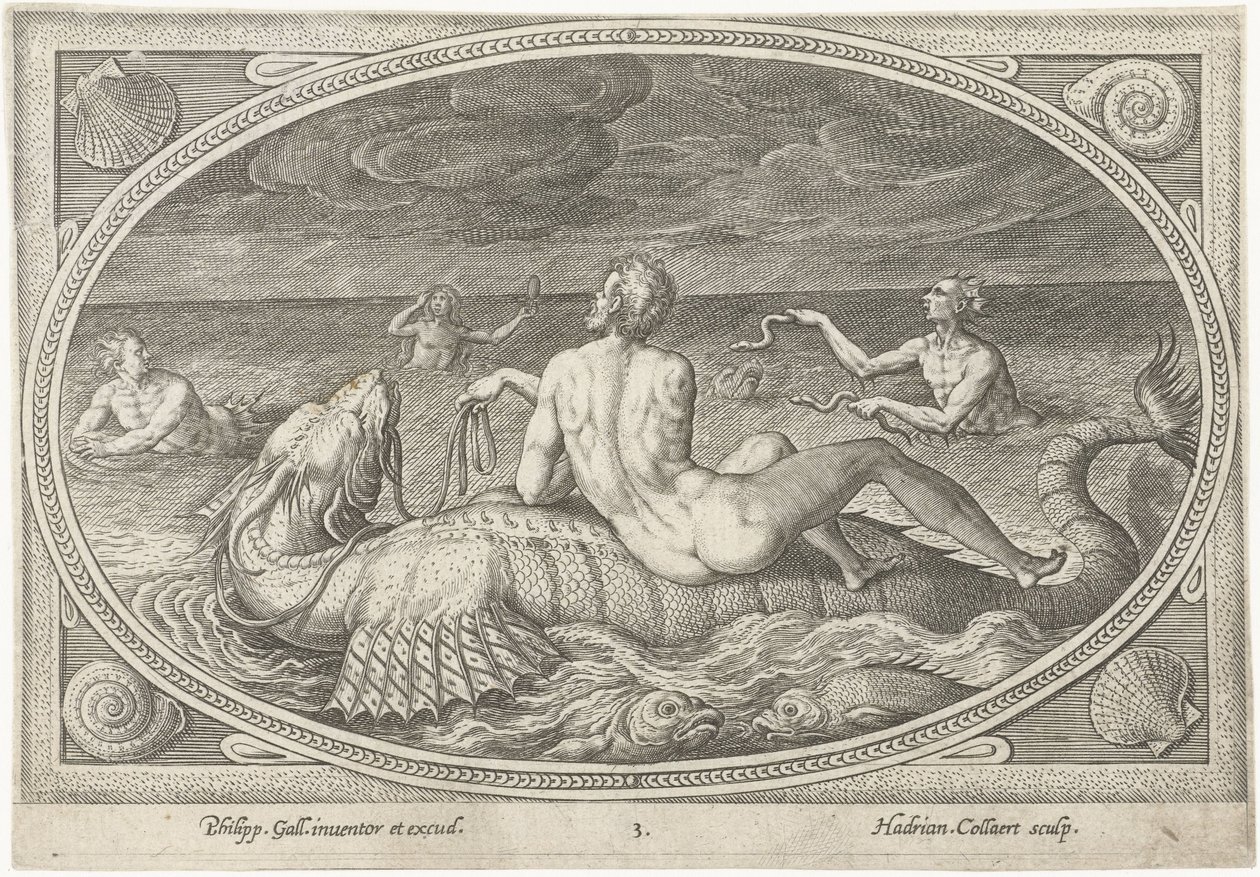 Acis egy halon Sea Gods (sorozat címe) alkotó: Adriaen Collaert