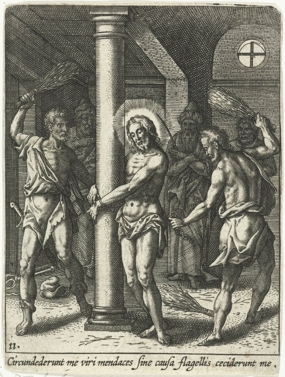 Krisztus megostorozása alkotó: Adriaen Collaert