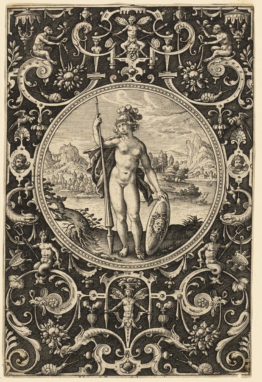 Minerva alkotó: Adriaen Collaert