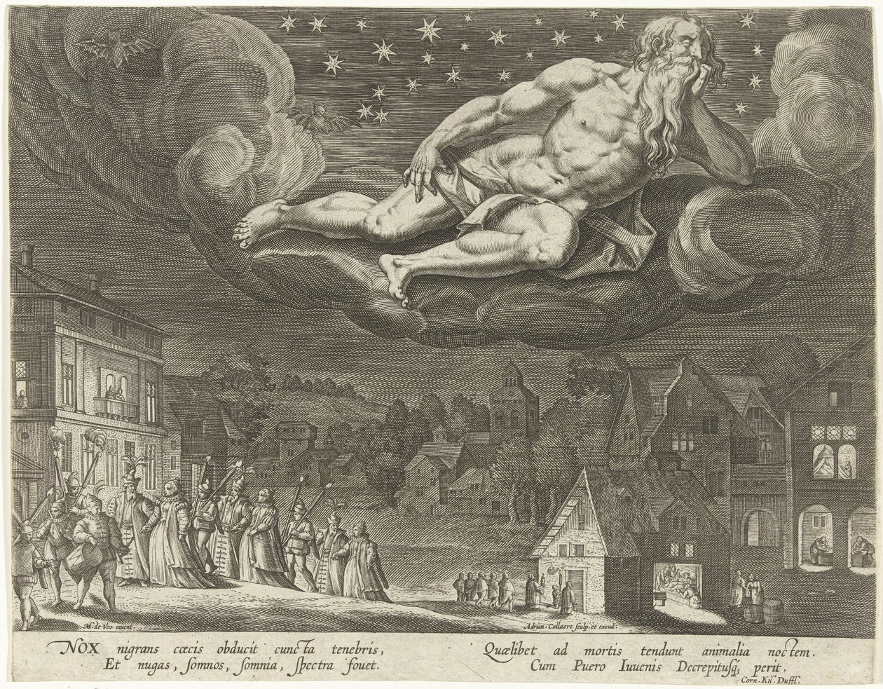 Éjszaka The Four Times of the Day (sorozat címe) alkotó: Adriaen Collaert