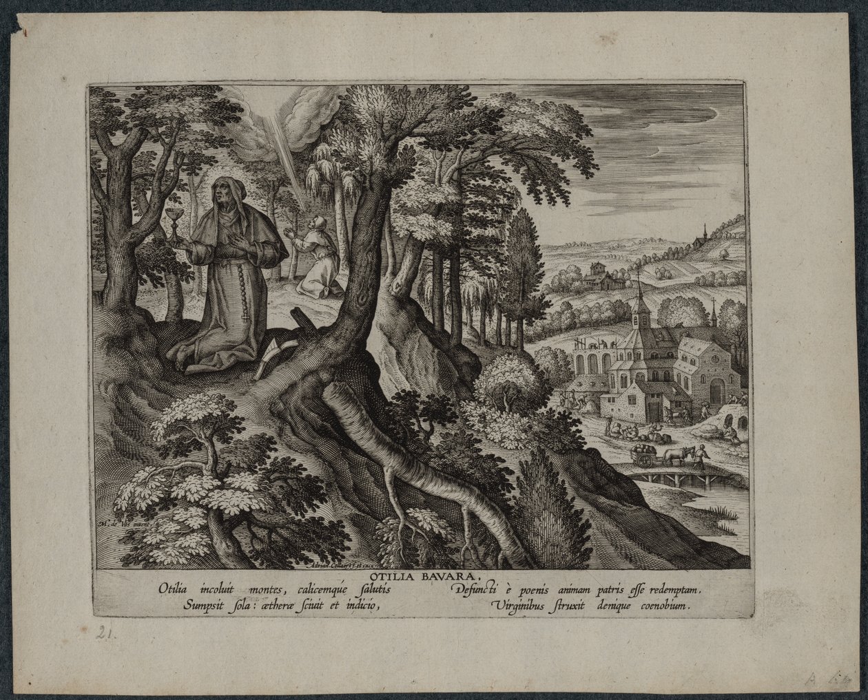 Otilia Bavara. alkotó: Adriaen Collaert