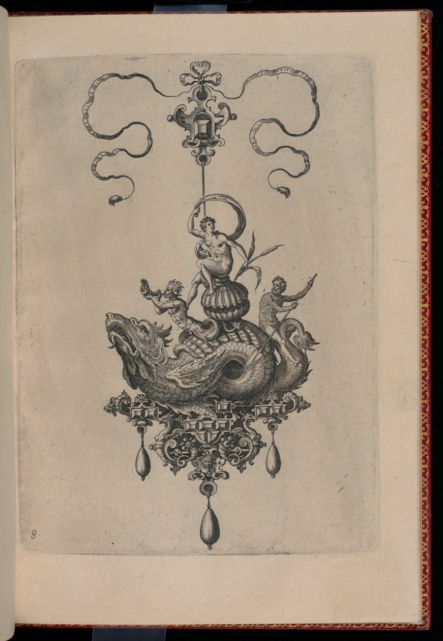 8. lemez, Bullarum Inaurium, medálok, fülbevalók, stb. A legügyesebb természet tervei, második rész alkotó: Adriaen Collaert