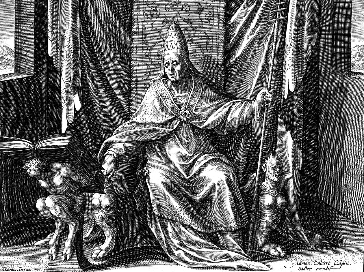 I. Nagy Gergely pápa, c1540-1567 alkotó: Adriaen Collaert