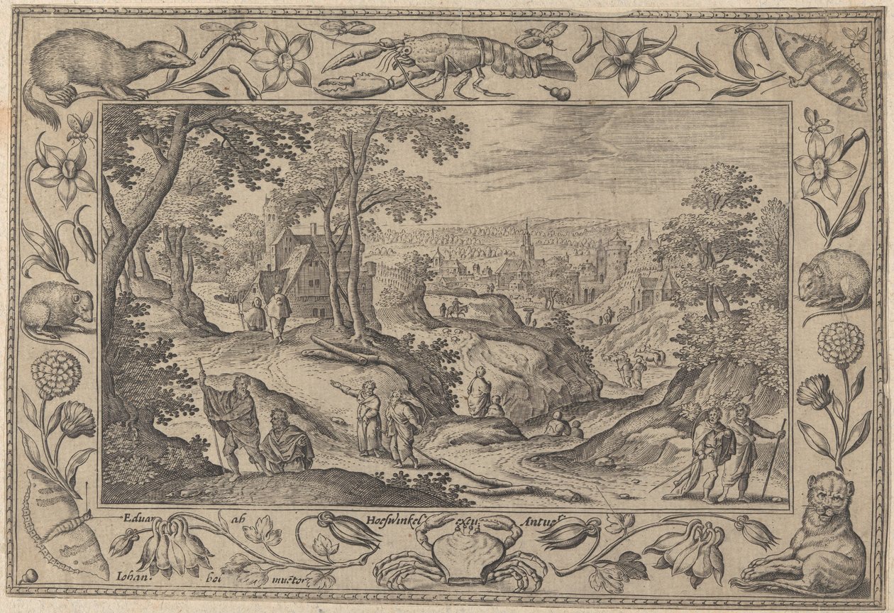 Az apostolok kiküldése, kb. 1584. alkotó: Adriaen Collaert