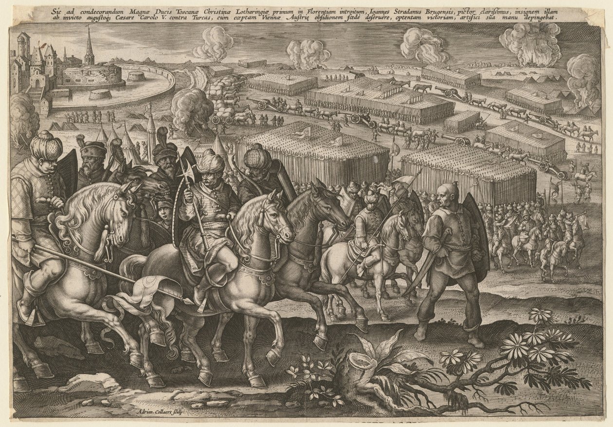 Bécs ostroma a török hadsereg által, 1529 alkotó: Adriaen Collaert