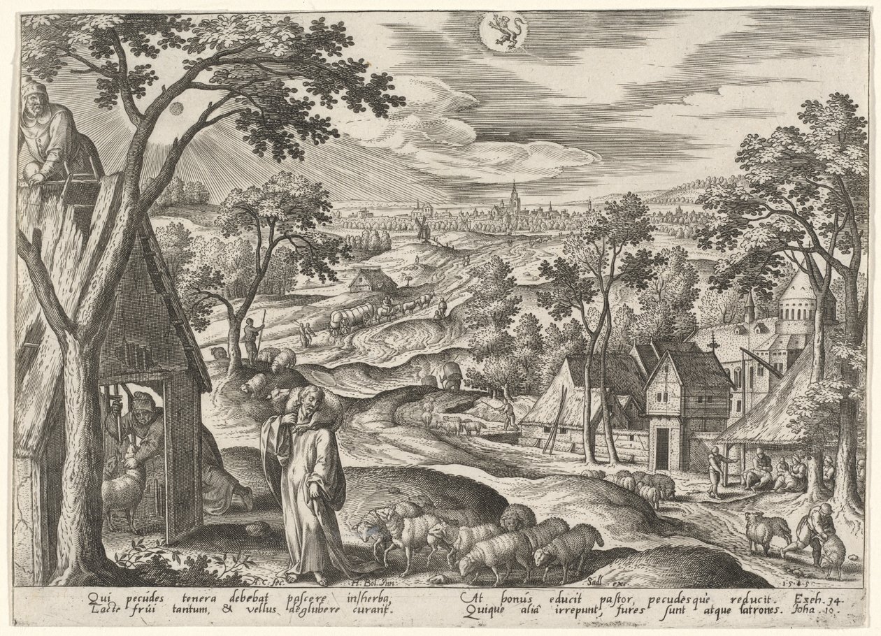 A jó pásztor alkotó: Adriaen Collaert after Hans Bol